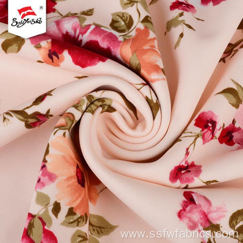 Different Flower Design Polyester Custom Printed Fabric